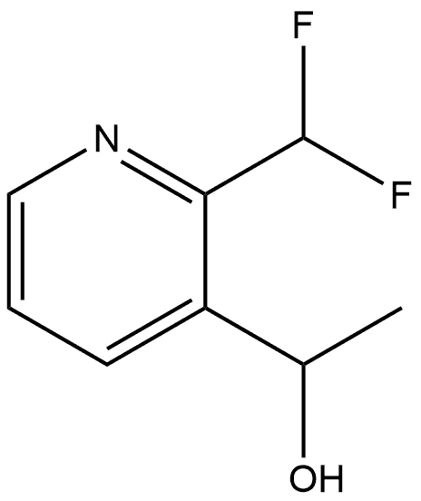 1-(2-(二氟甲基)吡啶-3-基)乙-1-醇 结构式