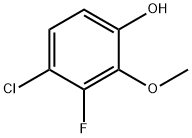 4-Chloro-3-fluoro-2-methoxyphenol 结构式