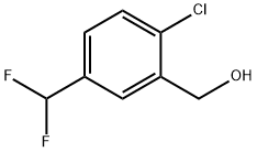 [2-chloro-5-(difluoromethyl)phenyl]methanol 结构式