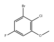 1-溴-2-氯-5-氟-3-甲氧基苯 结构式