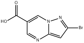 2-溴吡唑并[1,5-A]嘧啶-6-羧酸 结构式