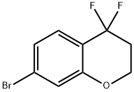7-溴-4,4-二氟-2,3-二氢苯并吡喃 结构式
