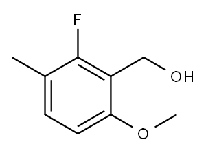 (2-Fluoro-6-methoxy-3-methylphenyl)methanol 结构式