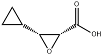 CIS-(2R,3R)-3-环丙基环氧乙烷-2-羧酸 结构式