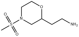 2-(4-(甲磺酰基)吗啉-2-基)乙-1-胺 结构式