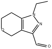 1-ethyl-1H,4H,6H,7H-pyrano[4,3-c]pyrazole-3-carb
aldehyde 结构式