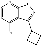 3-Cyclobutylisoxazolo[5,4-b]pyridin-4-ol 结构式