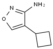 4-环丁基异噁唑-3-胺 结构式