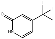 4-(1,1-difluoroethyl)pyridin-2-ol 结构式