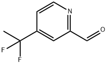 4-(1,1-二氟乙基)吡啶甲醛 结构式