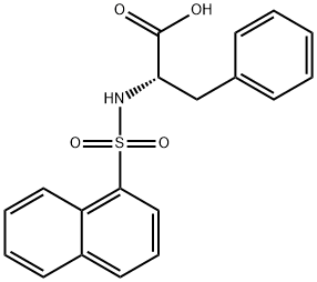 (S)-2-(Naphthalene-1-sulfonamido)-3-phenylpropanoic acid 结构式