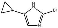 2-溴-5-环丙基-1H-咪唑 结构式