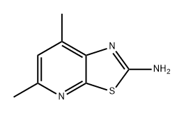 Thiazolo[5,4-b]pyridin-2-amine, 5,7-dimethyl- 结构式