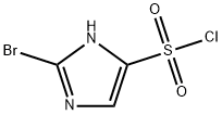 2-溴-1H-咪唑-5-磺酰氯 结构式