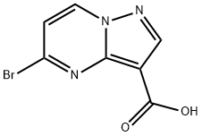 Pyrazolo[1,5-a]pyrimidine-3-carboxylic acid, 5-bromo- 结构式