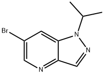 6-溴-1-异丙基-1H-吡唑并[4,3-B]吡啶 结构式