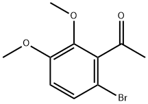 1-(6-溴-2,3-二甲氧基苯基)乙酮 结构式