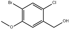 (4-溴-2-氯-5-甲氧基苯基)甲醇 结构式