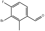 3-溴-4-氟-2-甲基苯甲醛 结构式