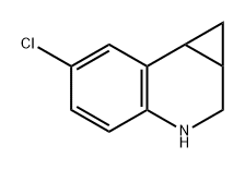 6-氯-1A,2,3,7B-四氢-1H-环丙[C]喹啉 结构式