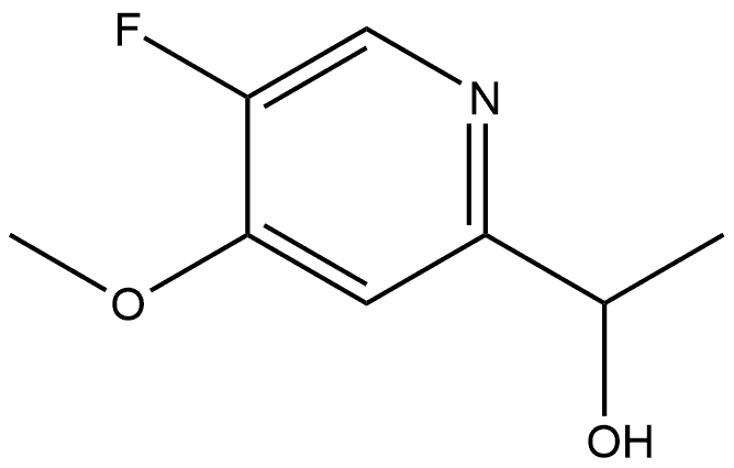 1-(5-氟-4-甲氧基吡啶-2-基)乙-1-醇 结构式