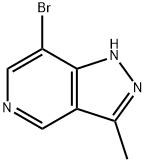 7-Bromo-3-methyl-1H-pyrazolo[4,3-c]pyridine 结构式