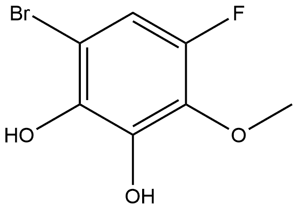 6-溴-4-氟-3-甲氧基苯-1,2-二醇 结构式