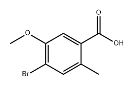 4-溴-5-甲氧基-2-甲基苯甲酸 结构式