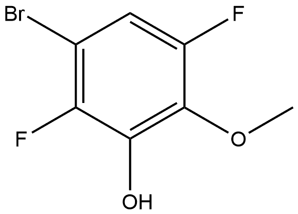 3-溴-2,5-二氟-6-甲氧基苯酚 结构式