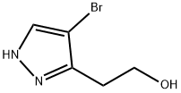 2-(4-溴-1H-吡唑-3-基)乙-1-醇 结构式