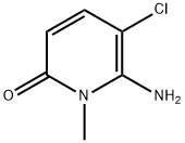 6-氨基-5-氯-1-甲基吡啶-2(1H)-酮 结构式