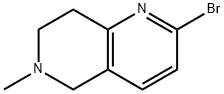 1,6-Naphthyridine, 2-bromo-5,6,7,8-tetrahydro-6-methyl- 结构式