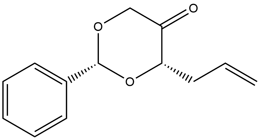 (2R,4S)-4-allyl-2-phenyl-1,3-dioxan-5-one 结构式