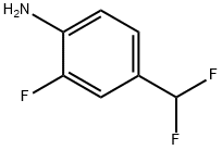 Benzenamine, 4-(difluoromethyl)-2-fluoro- 结构式