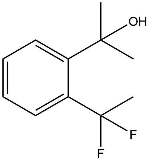 2-(1,1-二氟乙基)-Α,Α-甲基苯甲醇 结构式