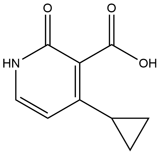 4-环丙基-2-氧代-1,2-二氢吡啶-3-羧酸 结构式