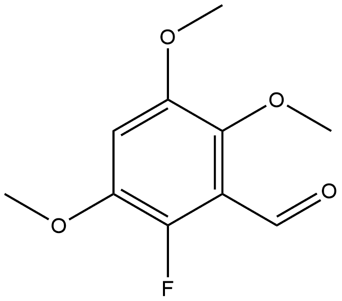 2-fluoro-3,5,6-trimethoxybenzaldehyde 结构式