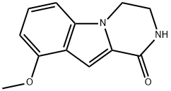 9-甲氧基-3,4-二氢吡嗪并[1,2-A]吲哚-1(2H)-酮 结构式