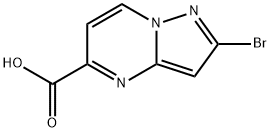 2-bromopyrazolo[1,5-a]pyrimidine-5-carboxylic acid 结构式