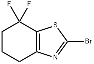 2-溴-7,7-二氟-4,5,6,7-四氢苯并噻唑 结构式