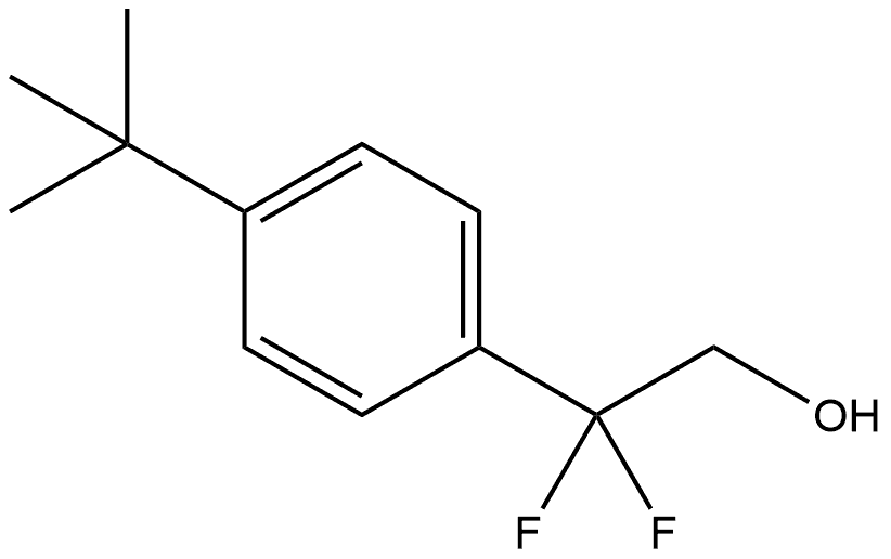 2-(4-tert-butylphenyl)-2,2-difluoroethanol 结构式