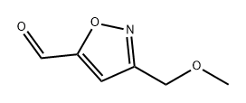 3-(甲氧基甲基)异噁唑-5-甲醛 结构式