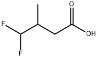 4,4-二氟-3-甲基丁酸 结构式