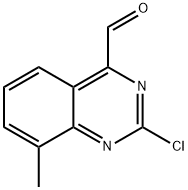 4-Quinazolinecarboxaldehyde, 2-chloro-8-methyl- 结构式