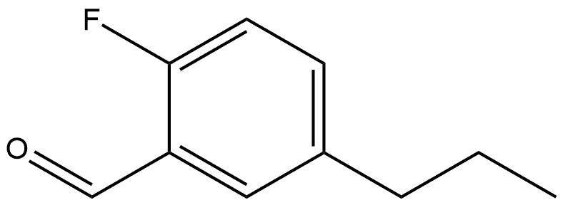 2-Fluoro-5-propylbenzaldehyde 结构式