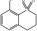 8-溴-3,4-二氢-2H-1LAMBDA6-苯并硫代吡喃 N-1,1-二酮 结构式