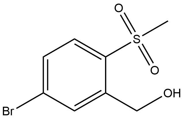 (5-溴-2-(甲磺酰基)苯基)甲醇 结构式