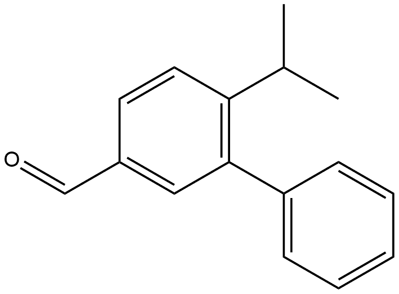 6-(1-Methylethyl)[1,1'-biphenyl]-3-carboxaldehyde 结构式