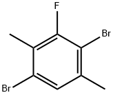 1,4-DIBROMO-3-FLUORO-2,5-DIMETHYLBENZENE 结构式