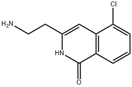 3-(2-氨基乙基)-5-氯异喹啉-1(2H)-酮 结构式